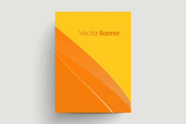 Presentación Abstracta Vectorial Póster Arte Fondo Contenido Diseño Volante Plantilla — Vector de stock