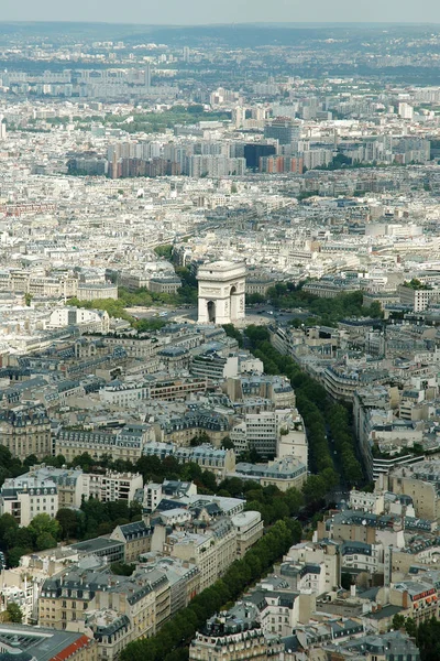 Vista Aérea Ciudad París Francia Desde Cima Torre Eiffel —  Fotos de Stock