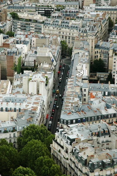 Flygfoto Över Paris City Frankrike Från Toppen Eiffeltornet — Stockfoto