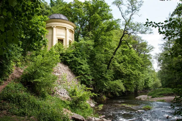 Świątynia Przyjaźni Obszarze Romantyczny Zamek Zbudowany Przez Lichtenstein 1820 Pobliżu — Zdjęcie stockowe