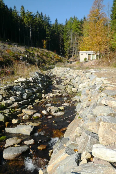 Mountain Stream Jeseniky Mountains Czech Republic Autumn Has Very Little — Stock Photo, Image