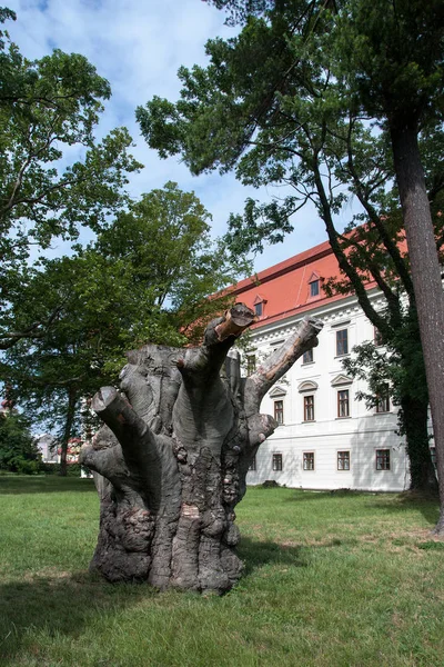 Holesov República Checa Junho 2018 Parque Chateau Início Chateau Barroco — Fotografia de Stock