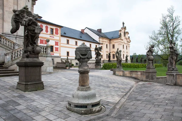 Kuks Tsjechië Mei 2019 Gevel Van Het Historische Kuks Ziekenhuis — Stockfoto