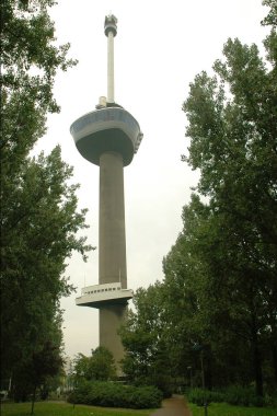 Rotterdam, Hollanda - 01 Eylül 2005 - Euromast, bir gözlem kulesi. Euromast, Dünya Büyük Kuleler Federasyonu üyesidir.