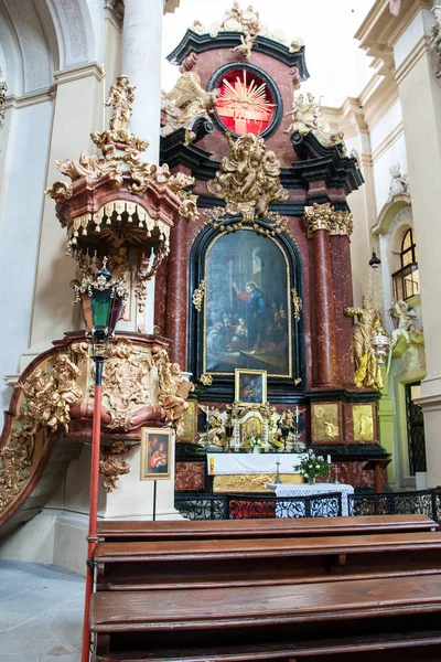 Kuks Tsjechië Mei 2019 Interieur Van Kerk Van Heilige Drie — Stockfoto