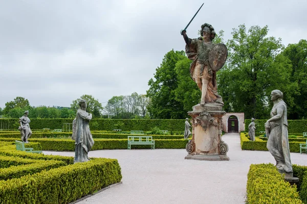 Ogród Szpital Kuks Licznymi Rzeźbami Słynnego Rzeźbiarza Macieja Brauna 1712 — Zdjęcie stockowe
