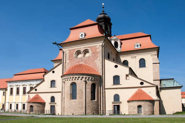 Rear Wing Velehrad Cathedral Velehrad Important Spiritual Center Place Religious — Stock Photo, Image