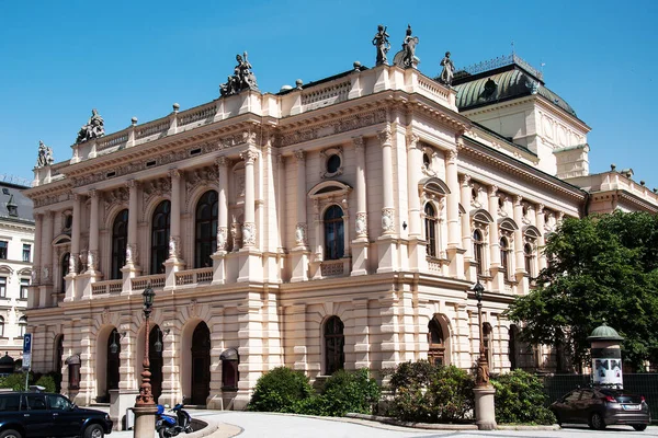 Liberec Tschechische Republik Juni 2019 Antikes Reich Dekoriertes Salda Theaterhaus — Stockfoto