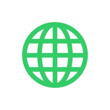 İnternet simgesi. Web tabelasına git. İnternet sembolü. Web tasarımı ve mobil uygulama için düz vektör