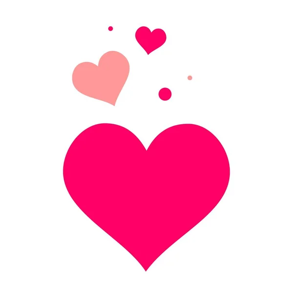vektör aşk kalpleri kavramı. Düğün aşkının düz illüstrasyonu. sevgililer işareti sembolü. aşk simgesi