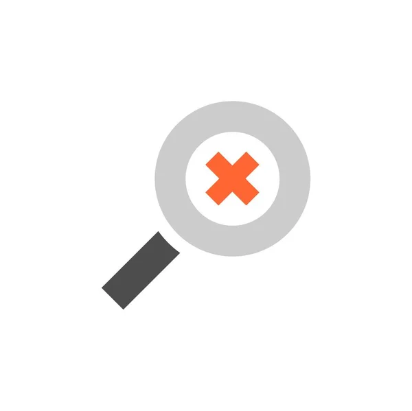 Büyüteç yakınlaştırma Vektör Simgesi. Büyüteç. Web tasarımı, infographics ve mobil uygulama için düz vektör illüstrasyon.