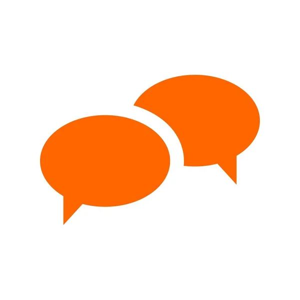 Konuşma kabarcıkları Simge vektör düz tasarım. Web tasarımı, infographics ve mobil uygulama için düz vektör illüstrasyon.