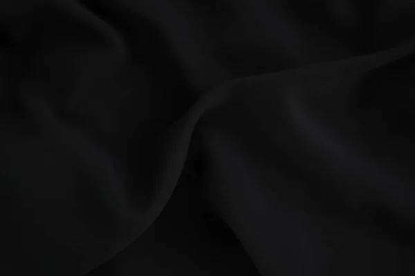Elegante texturizado fundo de seda preta. Espaço de cópia . — Fotografia de Stock