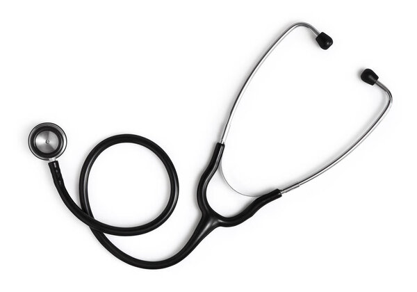 medical stethoscope isolated on white background