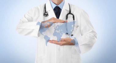 uluslararası sağlık sigortası kavramı, eller doktor c