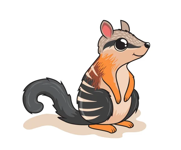 Numbat Cartoon Australische Dieren Illustratie — Stockvector