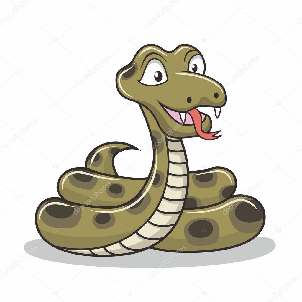 Viper Cartoon Isolated Snake Illustration