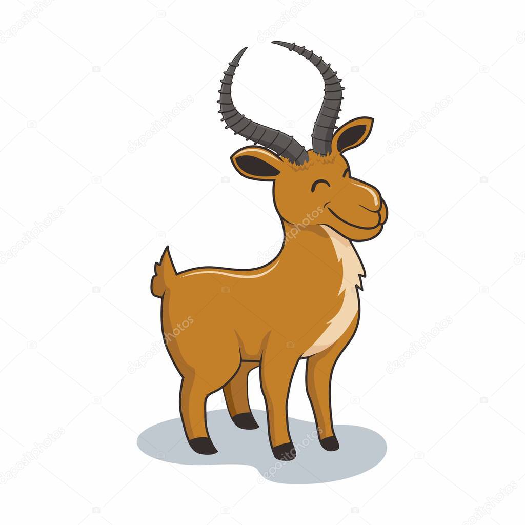 Impala Cartoon Cute Antelope Mountain Goat