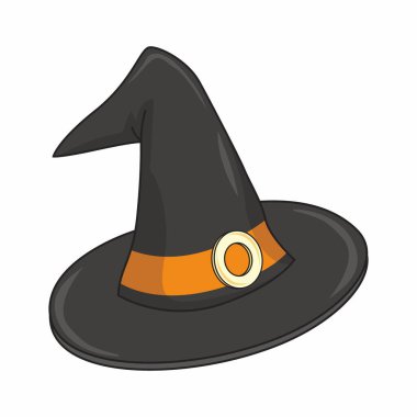 Cadı Şapkası Cadılar Bayramı Çizgi Film Vektörü