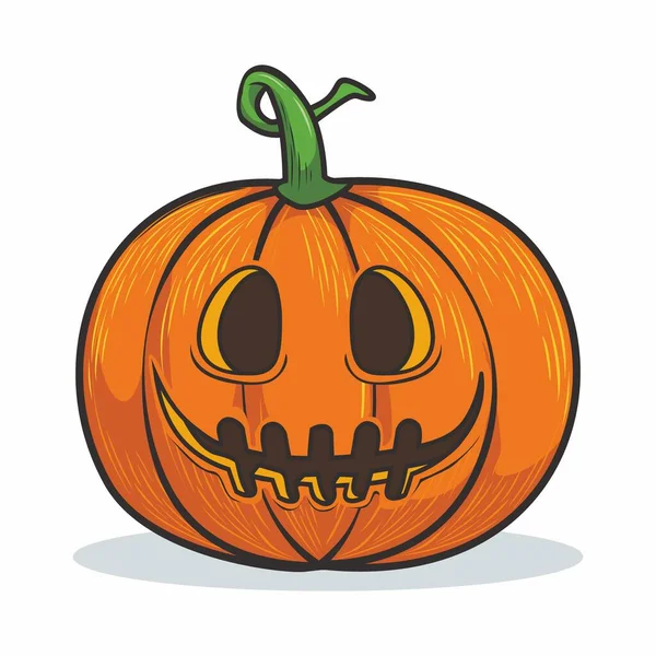 Vector Dibujos Animados Calabaza Halloween — Vector de stock