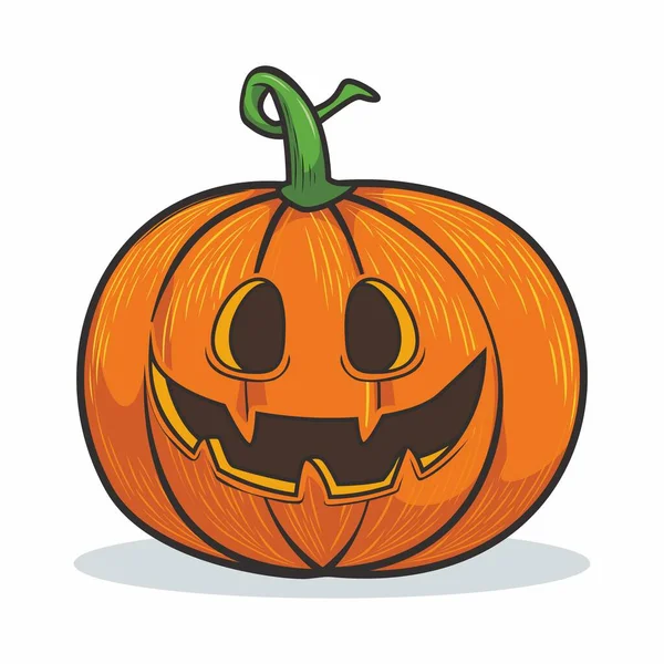 Vector Dibujos Animados Calabaza Halloween — Vector de stock