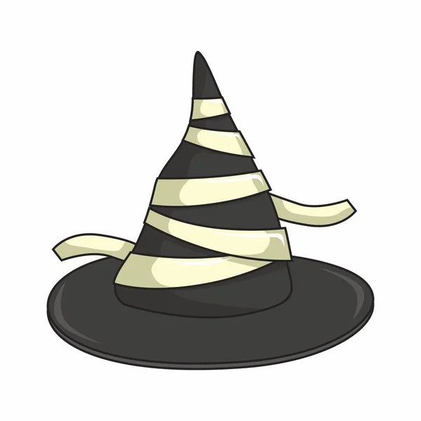 Witch Hat Halloween Cartoon Vector — Stock Vector