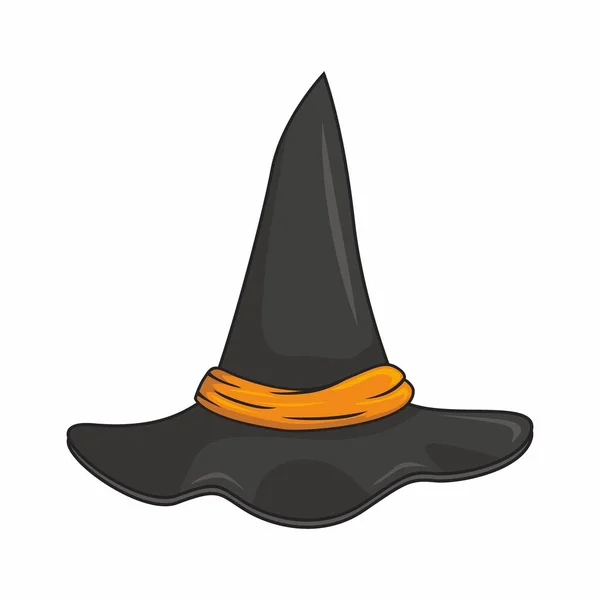 Witch Hat Halloween Cartoon Vector — Stock Vector