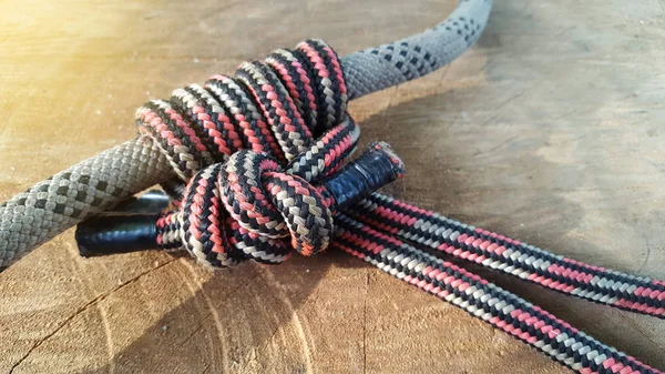 Rope knots, climbing equipment for rock climbing athletes