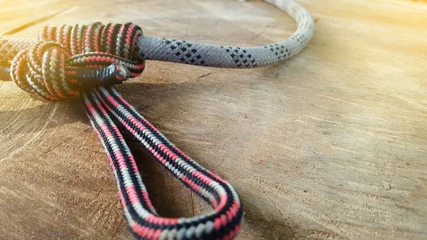 Rope knots, climbing equipment for rock climbing athletes