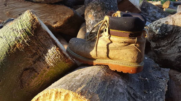 Safety shoes for field workers such as carpenters, chain saws, and so on.