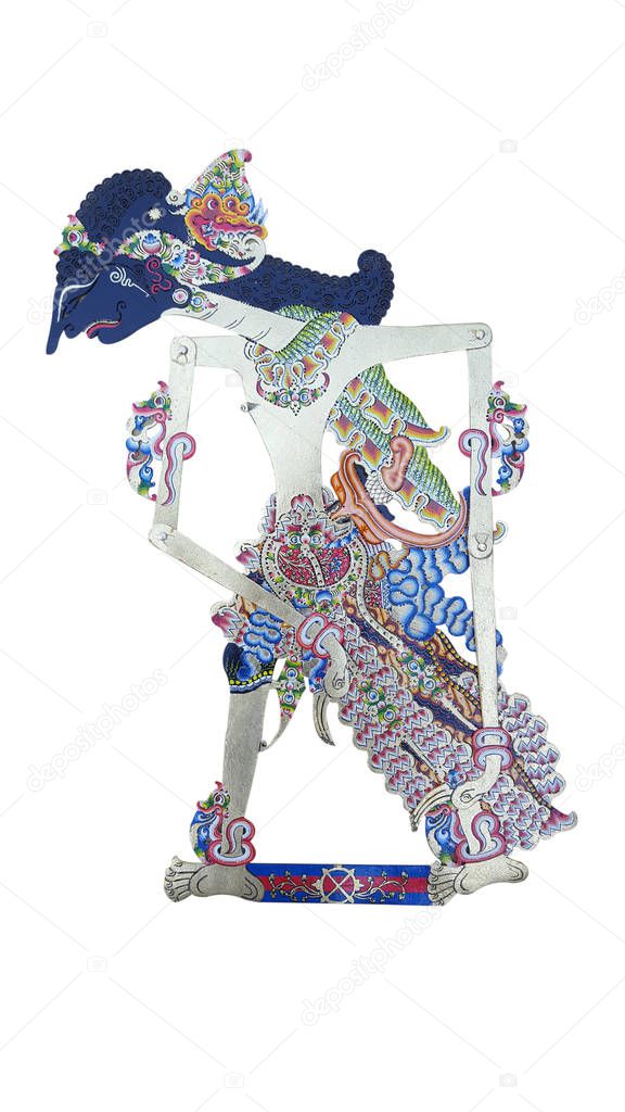 Puppet or Wayang Kulit, one of the traditional art of Java, Indonesia. Mahabharata and ramayana story adopted from india. Tells the story of a day in the life of human