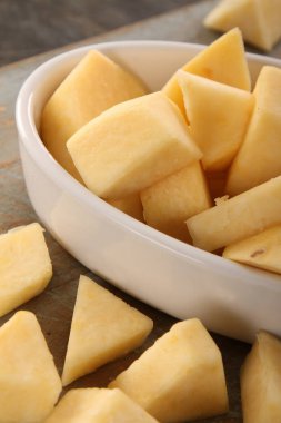 Beyaz tabak cubed İsveçli