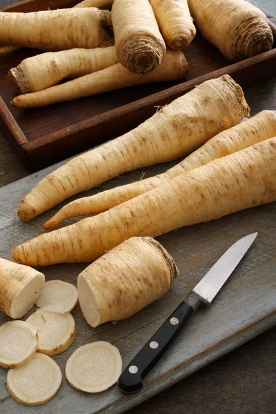 Préparation Légumes Racines Frais — Photo