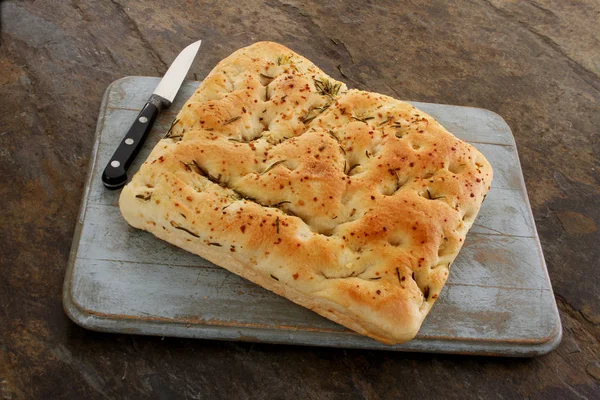 Fresh Baked Focaccia Bread — Stock Photo, Image