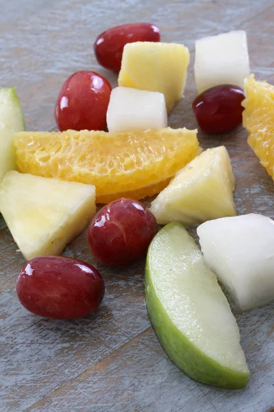 Salade Fruits Frais Mélangés — Photo