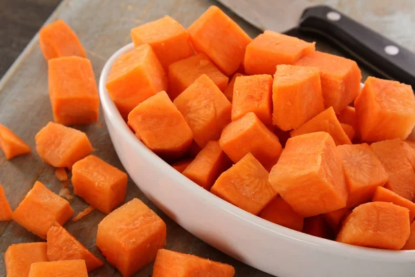 Fresh Uncooked Prepared Carrots — Stock Photo, Image