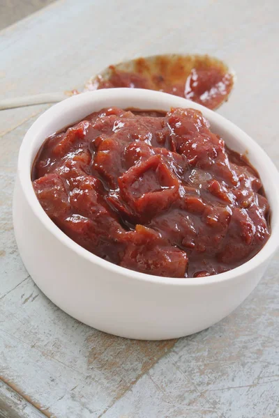 Připravené Chutney Misce — Stock fotografie