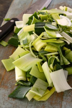 masada doğranmış pırasa