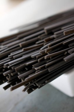 Makarna İtalyan Squid mürekkep linguine