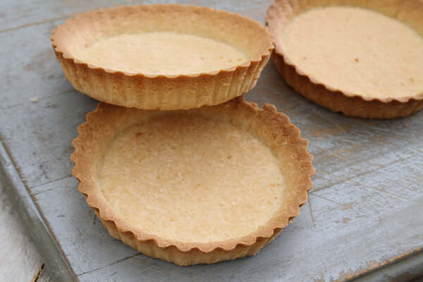 baked empty pastry cases 