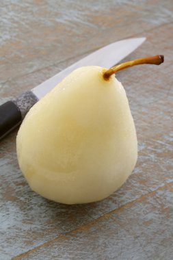 preparing fresh pear fruit clipart