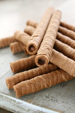 Çikolata dolgulu gofret bisküvi