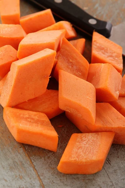 Preparing Healthy Fresh Carrots — Stock Photo, Image