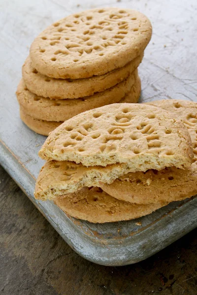 Biscoitos Queijo Farinha Suor Assado — Fotografia de Stock