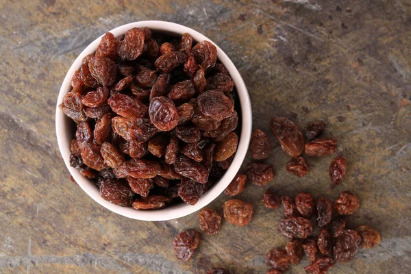 Dried Raisins Dish — Stock Photo, Image