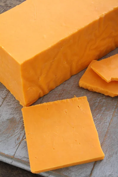 Sliced Cheese Portions Table — Stock Photo, Image