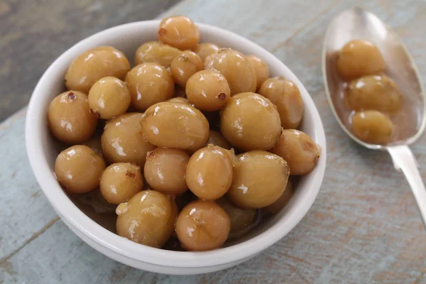 Förbereda Förtent Krusbär Frukt — Stockfoto