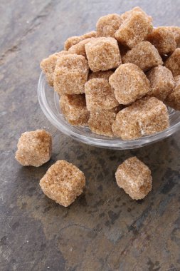 rustik kahverengi şeker topaklar