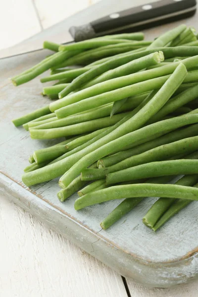 Preparar Judías Verdes Finas — Foto de Stock