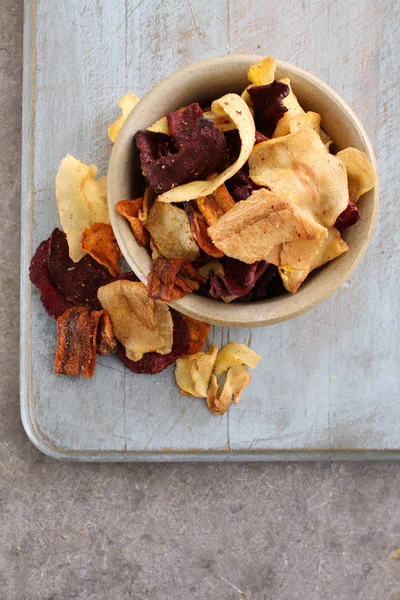 Vegetable Crisp Chips Table — Stock Photo, Image